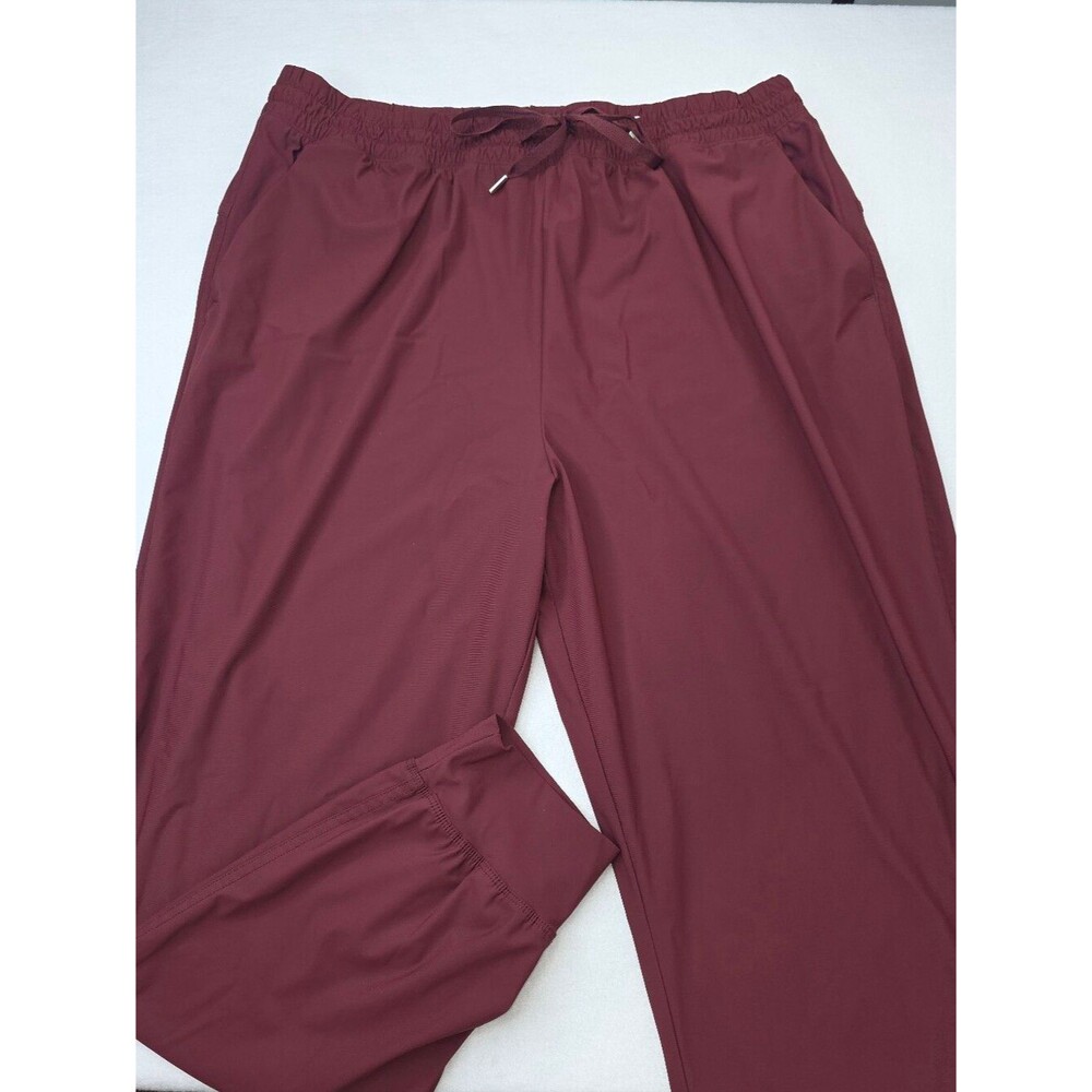 Old Navy Men's Sleektech Drawstring Pants Deep Wine Size XL Go-Dry 3795